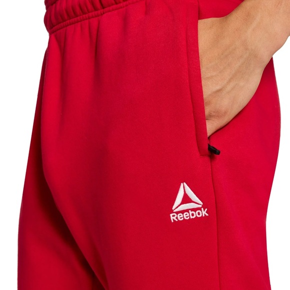 Reebok Sweat pants Brand New Tags Bold Red Athletic - Picture 1 of 7
